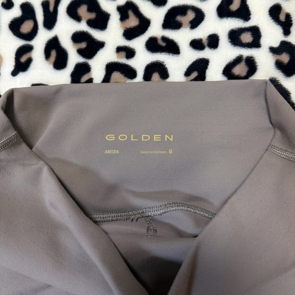 Aritzia Tna Golden Butter Cheeky High Rise Leggings Taupe Yoga Gym Pants Size 8 - Picture 8 of 9